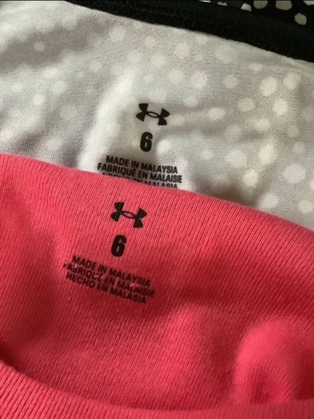Under Armour Girls' Pink & Black Dot Tank Dress Set Size 5 Or 6(NWT)